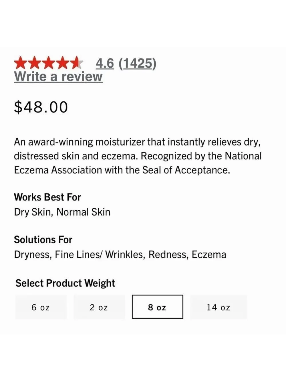 FAB Ultra Repair Cream | NEW | First Aid Beauty | Full Size | Colloidal Oatmeal